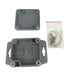 IP65 Sealed ABS Enclosures - Dark Grey with Mounting Flange - 64x58x35mm - Folders