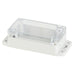IP65 Sealed Polycarbonate Enclosure with Mounting Flange - 115(W) x 65(D) x 40(H)mm - Folders