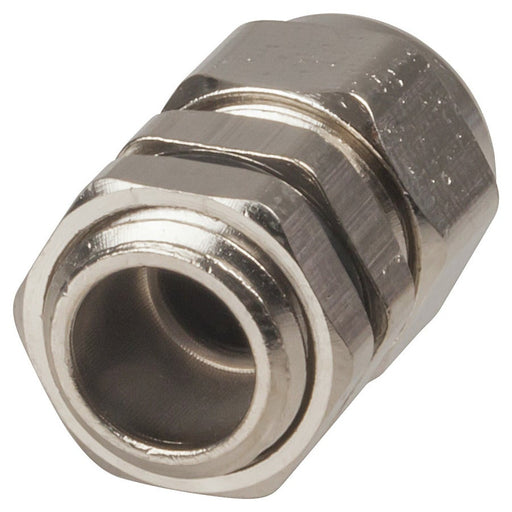IP68 Nickel Plated Copper Cable Glands 3 to 6.5mm Pack of 2 - Folders