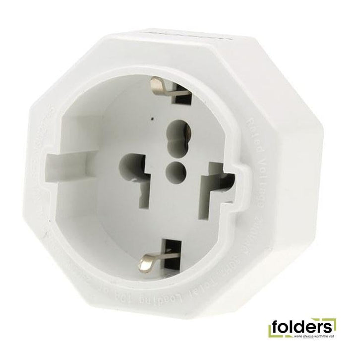 JACKSON 1x Outlet Travel Adaptor with Surge Protection. Converts US, - Folders
