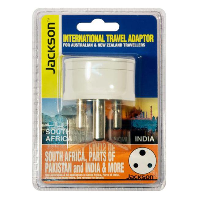 Jackson International Travel Adaptor - NZ/AUS to South Africa & India