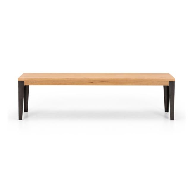 Karel Bench - Solid Oak with Steel Legs