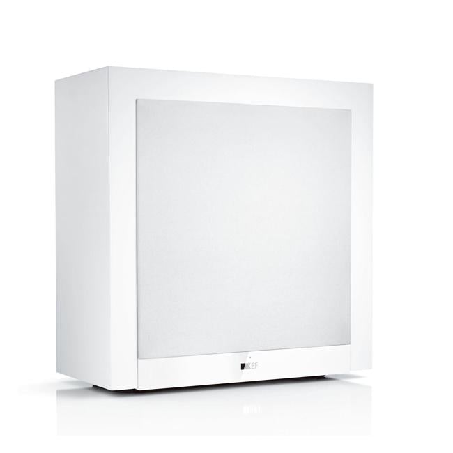 Kef 10' 250W Subwoofer. Built-In Class-D Amp - White