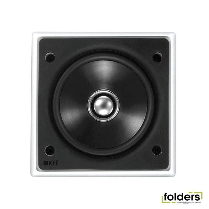KEF CI100QS 4' Flush Mounting Square In-Wall & Ceiling Speaker. - Folders