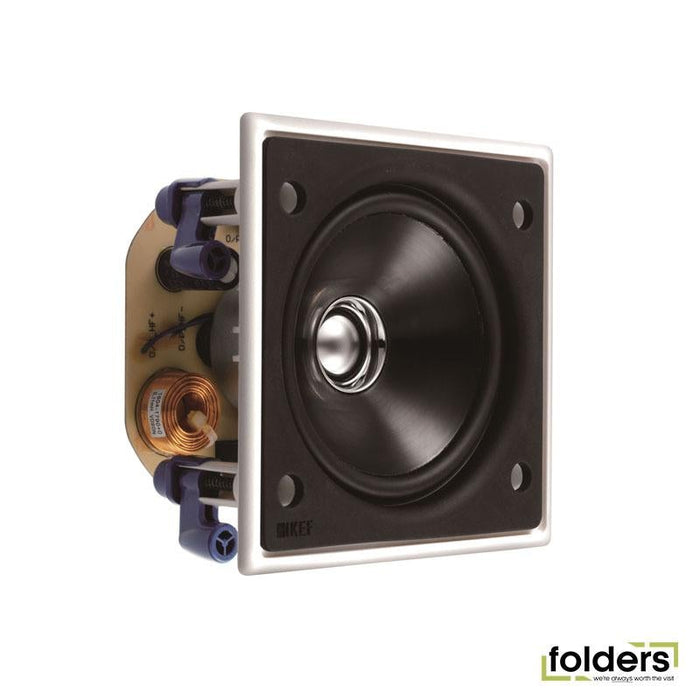 KEF CI100QS 4' Flush Mounting Square In-Wall & Ceiling Speaker. - Folders