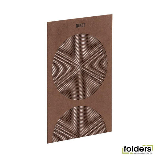 KEF Microfibre Grilles to fit KEF R7. Colour - Brown. SOLD AS A PAIR - Folders