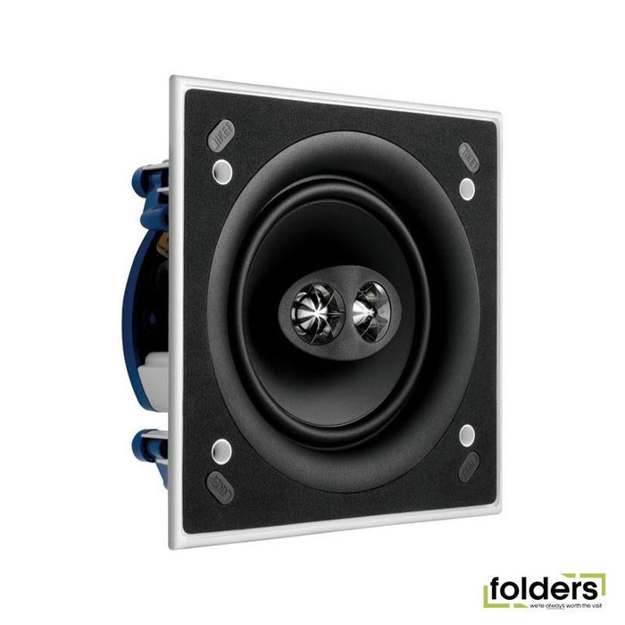 KEF Ultra Thin Bezel 6.5' Dual Stereo Square In-Ceiling Speaker. - Folders