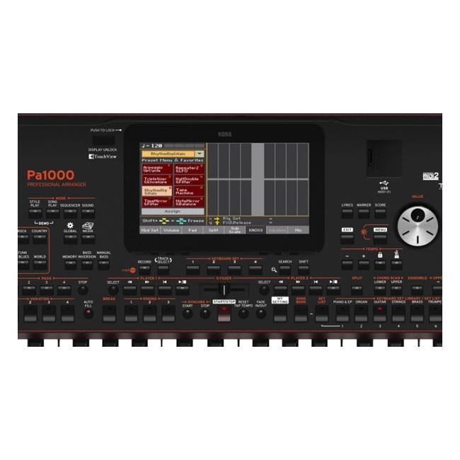 Korg PA1000 61 Note Professional Arranger Keyboard