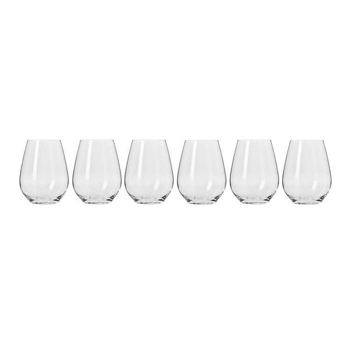 Krosno Harmony 400ml Stemless Wine Glasses 6pce