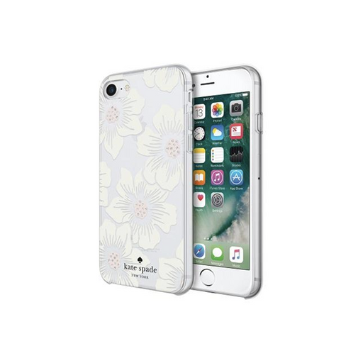 KSNY Hardshell Clear iPhone 7/8 - Floral Cream - Folders