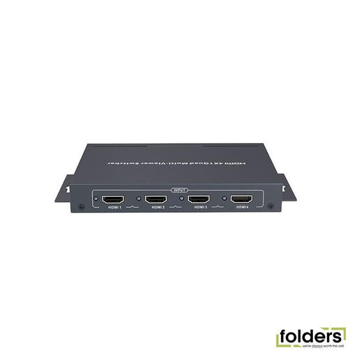 LENKENG 4x1 HDMI multiviewer switch Includes 4x HDMI inputs & 1x HDMI - Folders