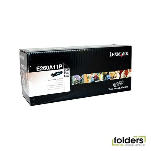 Lexm E260A11P Prebate Toner - Folders