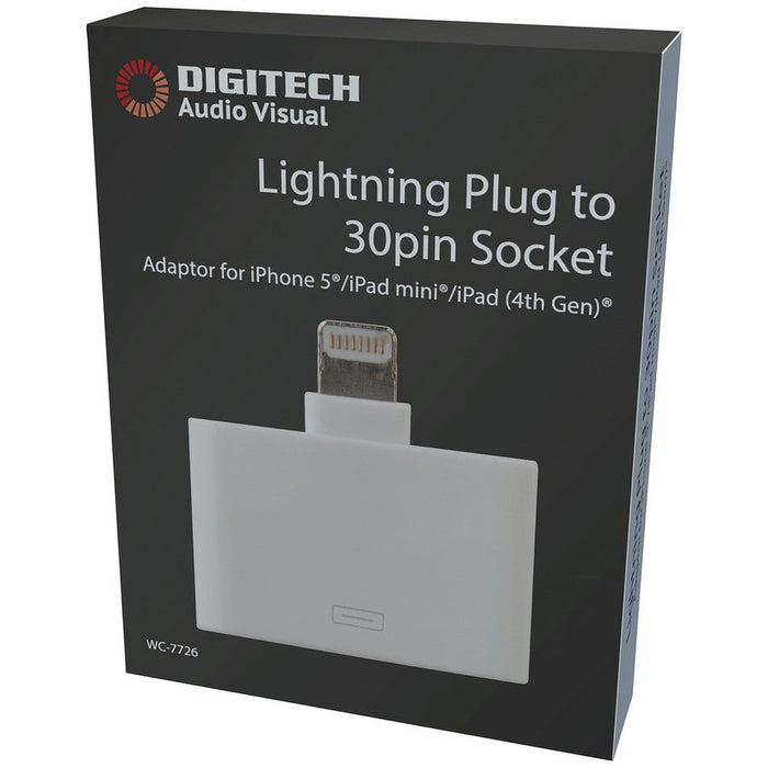 Lightning™ Plug to 30-Pin Apple Socket Adaptor - Folders