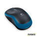 Logitech M185 USB Wireless Compact Mouse - Blue - Folders