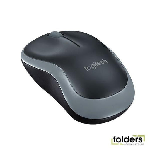 Logitech M185 USB Wireless Compact Mouse - Grey - Folders