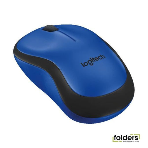 Logitech M221 Silent USB Wireless Mouse Blue - Folders