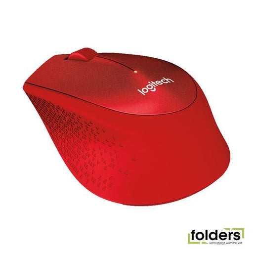 Logitech M331 Silent Plus USB Wireless Mouse Red - Folders