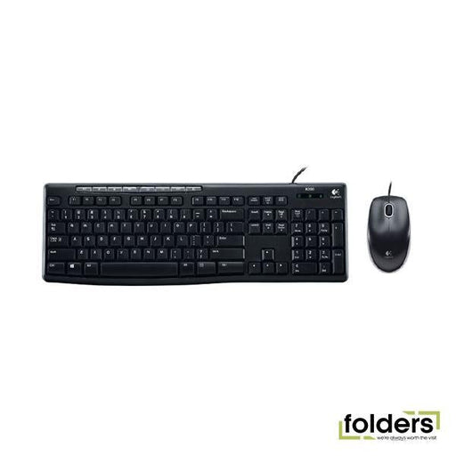 Logitech MK200 Wired USB Keyboard and Mouse - Folders
