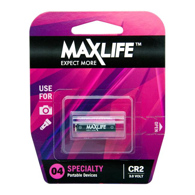 Maxlife Cr2 Lithium 3V Battery. 1Pk.