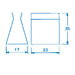 Metal 9V Battery Holder - Folders