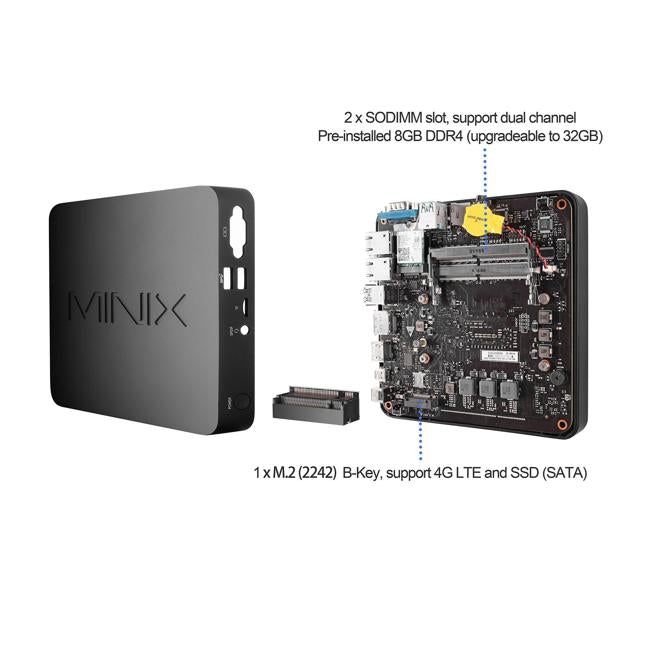 Minix Ngc-5 Intel Core I5-8279U Mini Pc With Windows 10 Pro.