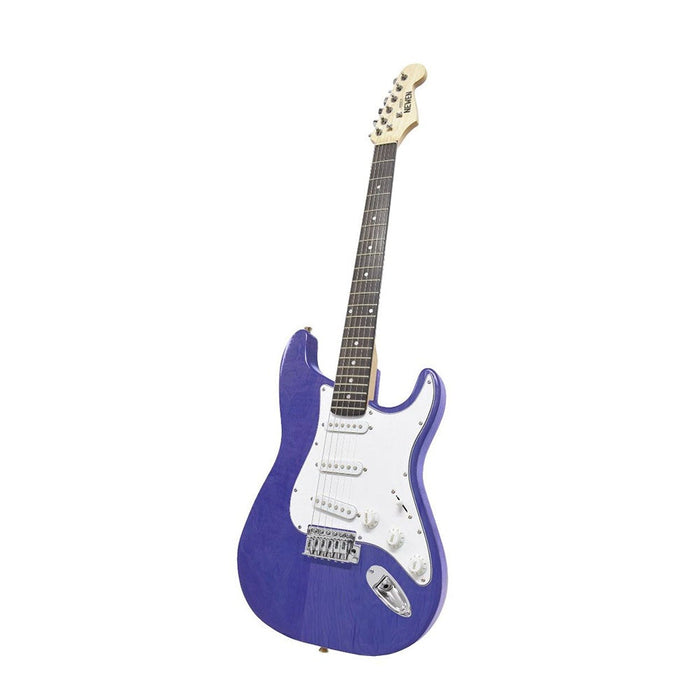 Newen St electric guitar in blue wood finish
