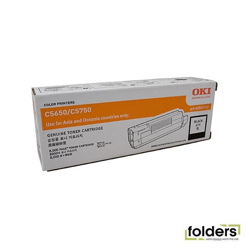 Oki C5650 Black Toner - Folders