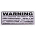 Outside Surveillance Warning Sticker - Folders