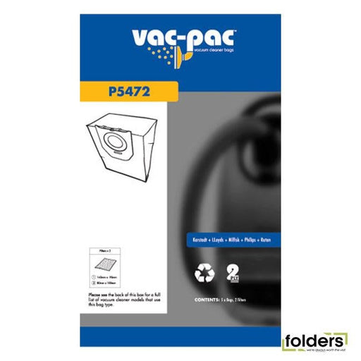 P5472 Vacpac vacuum cleaner bags - Folders