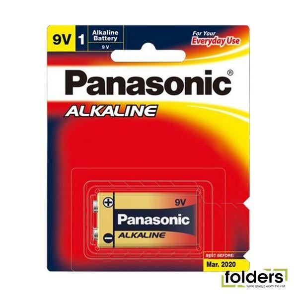 Panasonic 9V Alkaline Battery - Folders