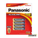 Panasonic AAA Alkaline Battery 4 Pack - Folders