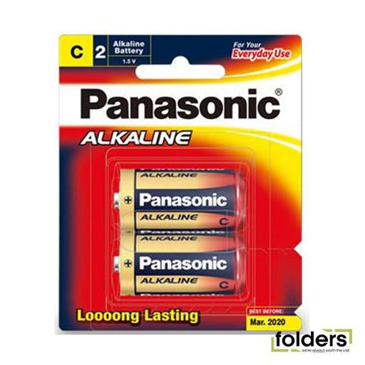 Panasonic C Alkaline Batteries - Folders