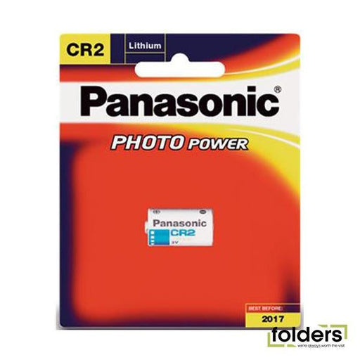 Panasonic CR-2 Photo Lithium 3V Camera Battery 1 Pack - Folders