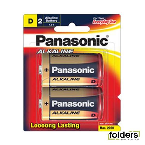 Panasonic D Alkaline Batteries - Folders