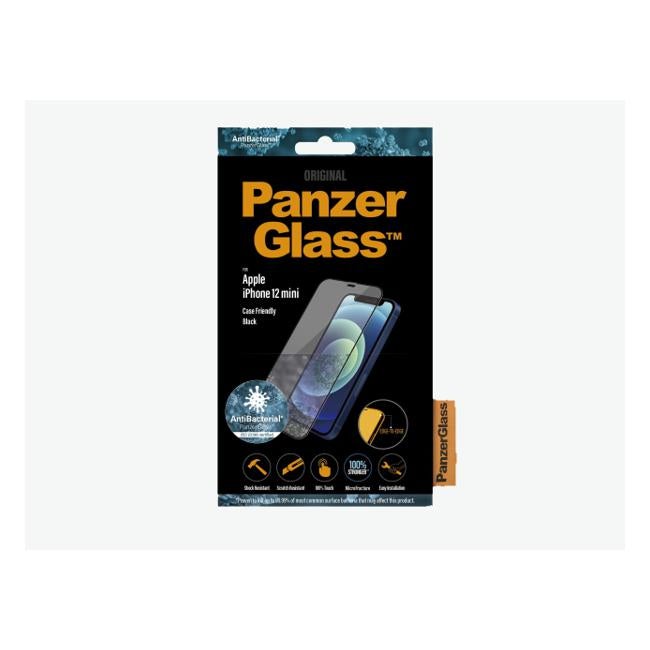 PanzerGlass for iPhone 12 mini - Black - Case Friendly