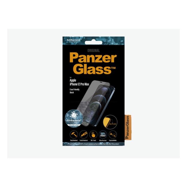 PanzerGlass for iPhone 12 Pro Max - Black - Case Friendly