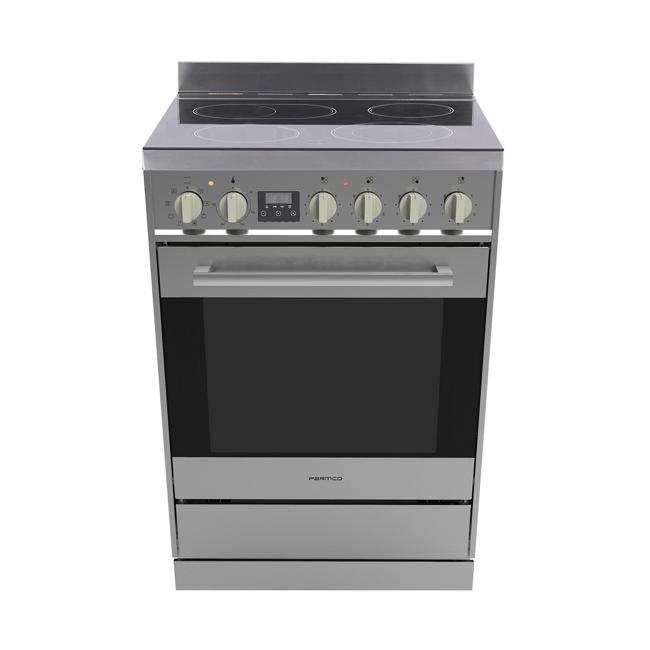 Parmco Freestanding Stove, 600mm, Stainless Steel Ceramic, FS600SC