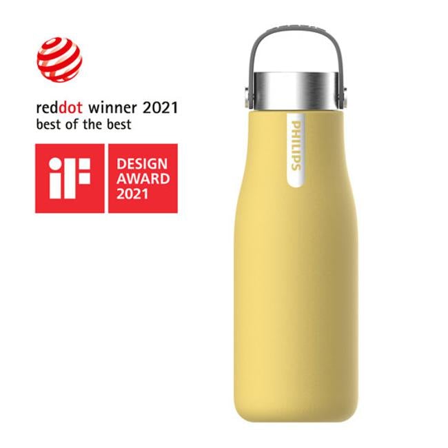 Philips Go Zero Smart Uv Hydration Bottle 590Ml Yellow
