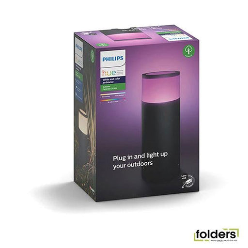 Philips hue outdoor ambiance calla led light starter pedestal black 8w - Folders