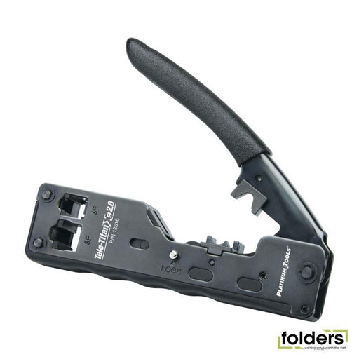 PLATINUM TOOLS Tele-Titan Xg 2.0 Cat6A Crimp Tool. Crimp tool for - Folders