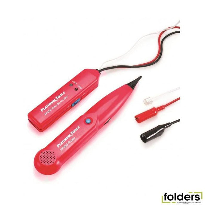 PLATINUM TOOLS Tone & Probe Set. Push button tone activation. - Folders