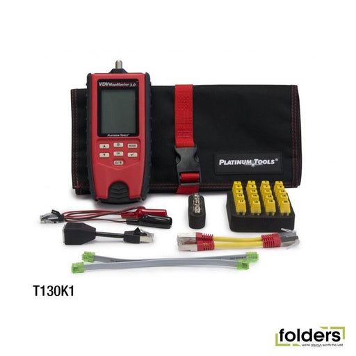 PLATINUM TOOLS VDV MapMaster 3.0 Cable Tester Kit. Kit Includes VDV - Folders