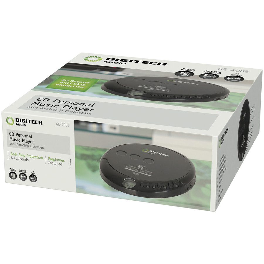 Digitech Portable CD Player with 60 sec Anti-Shock — Folders