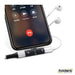 PROMATE 2-in-1 Audio & Charging Adaptor with Lightning Connector. - Folders