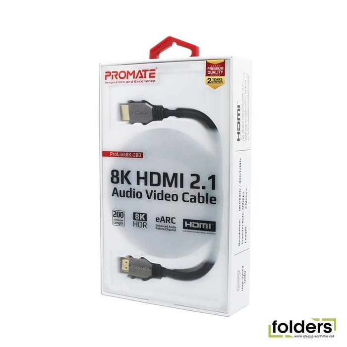 PROMATE 2m HDMI 2.1 Full Ultra HD (FUHD). Supports up to 8K. Max. - Folders