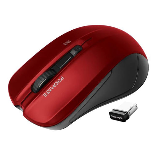 Promate Ergonomic Wireless Mouse With Ambidextrous Design.-Folders