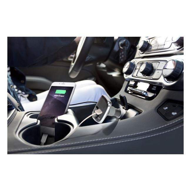 Promate Wireless In-Car Fm Transmitter With Dual Usb Charging-Folders