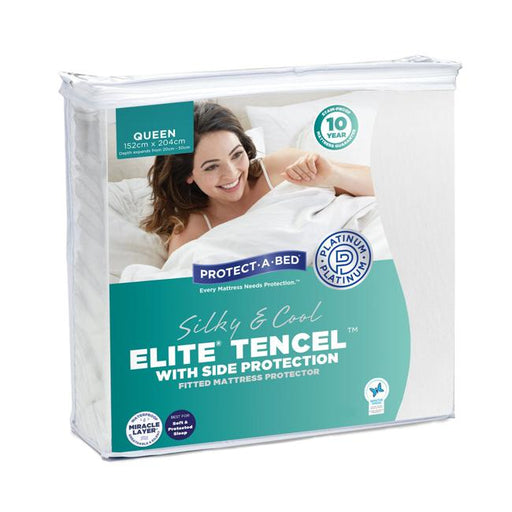 Protect-A-Bed Elite Tencel Single Mattress Protector-Folders