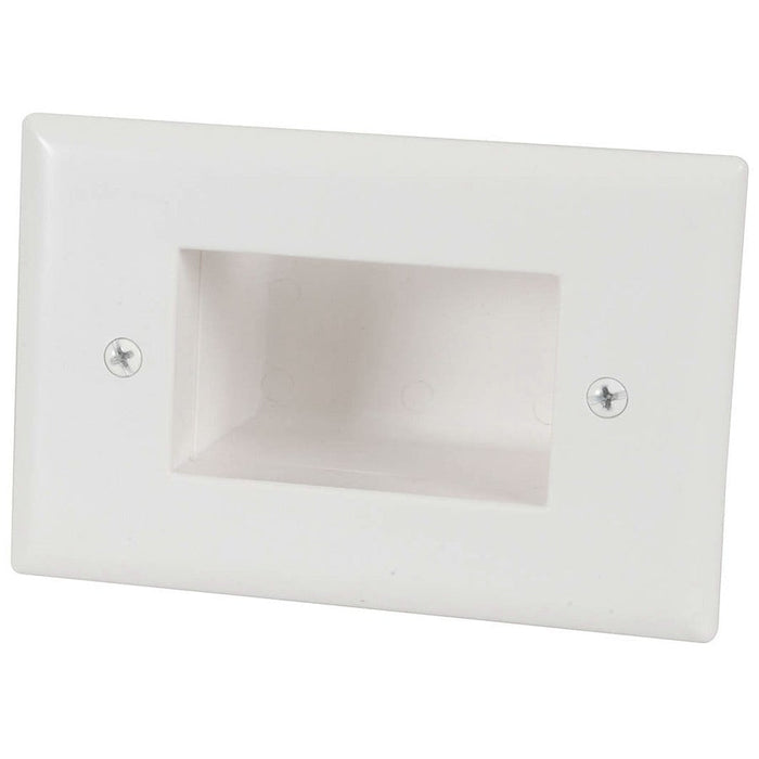 Recessed Cable Entry Wall Plate - Large - Folders