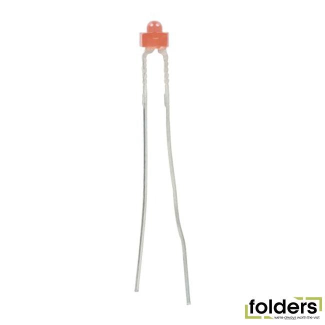 Red 2mm led 600mcd tower type diffused - Folders